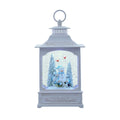 12.75" Battery Operated USB LED Lighted Snowmen & Penguins Water Lantern
