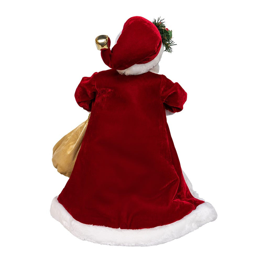 17" Jacqueline Kent Traditional Red Santa With Bag