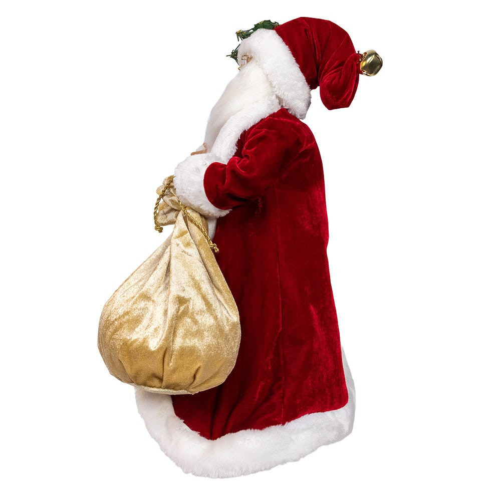 17" Jacqueline Kent Traditional Red Santa With Bag