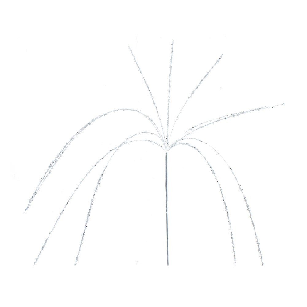 Christmas Glittered White Sparkling Spray