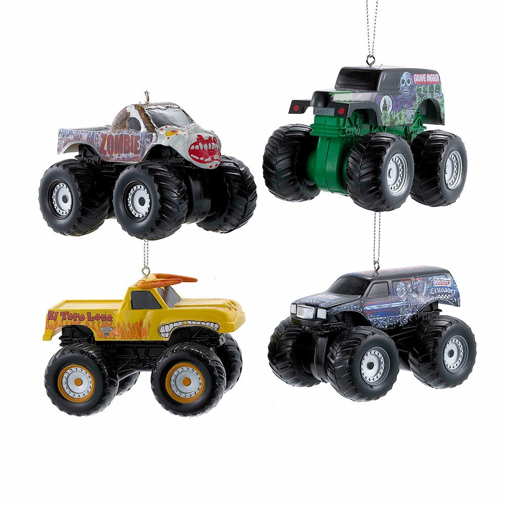 Monster Jam® Blow Mold Ornaments, 4 Assorted