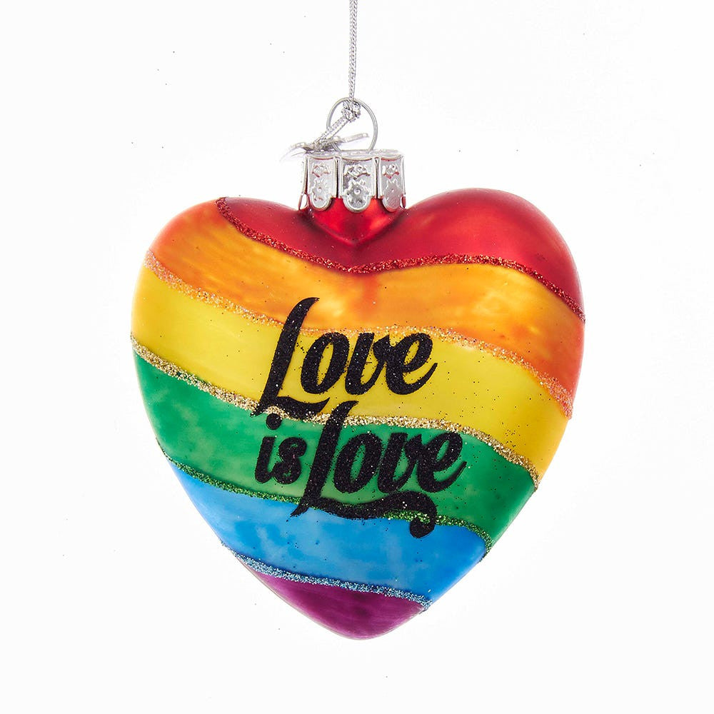 Noble Gems™ Pride Rainbow Glass Ornament