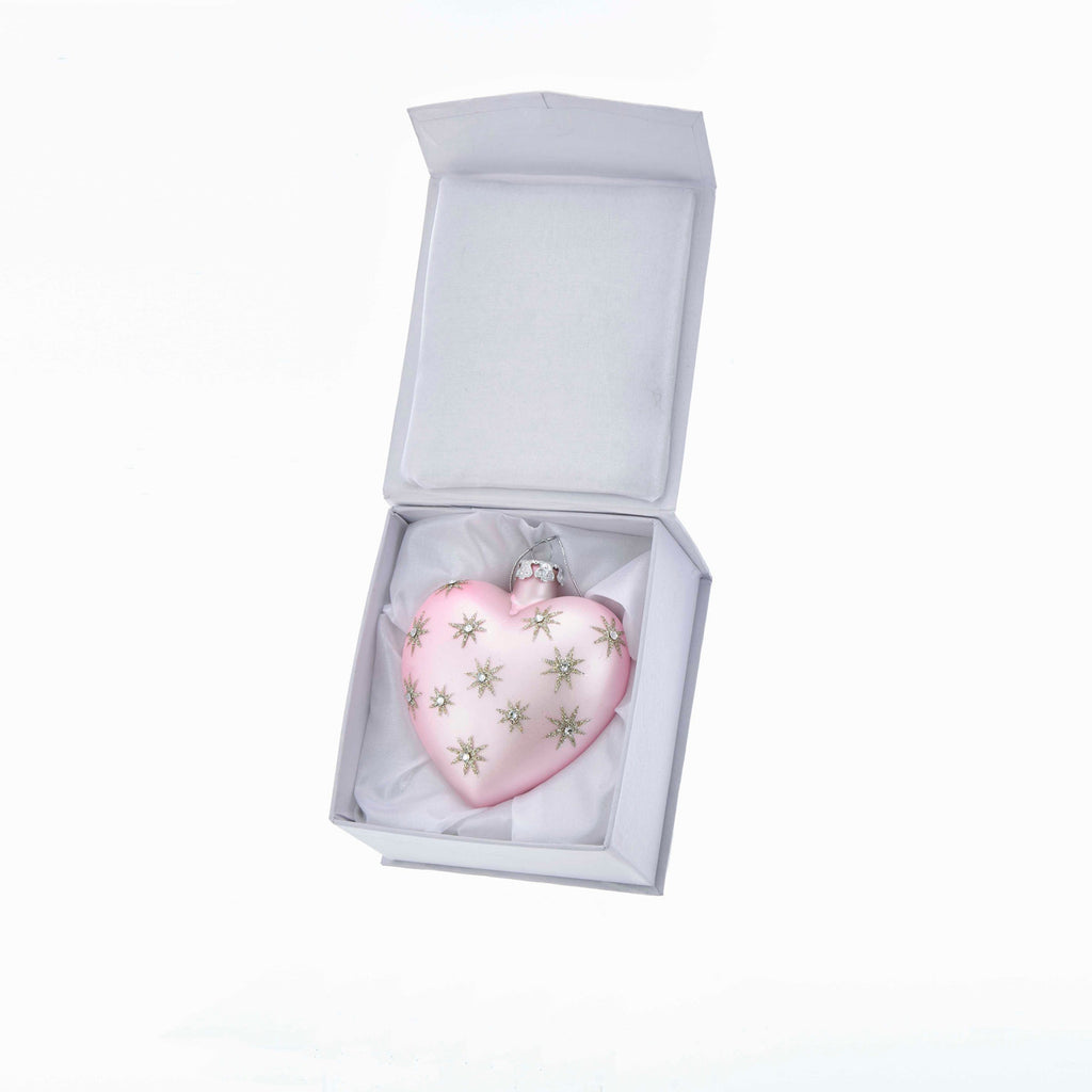 Noble Gems™ Glass Heart Ornaments With Swarovski® Elements, 6 Assorted Ornaments,12-Piece Set