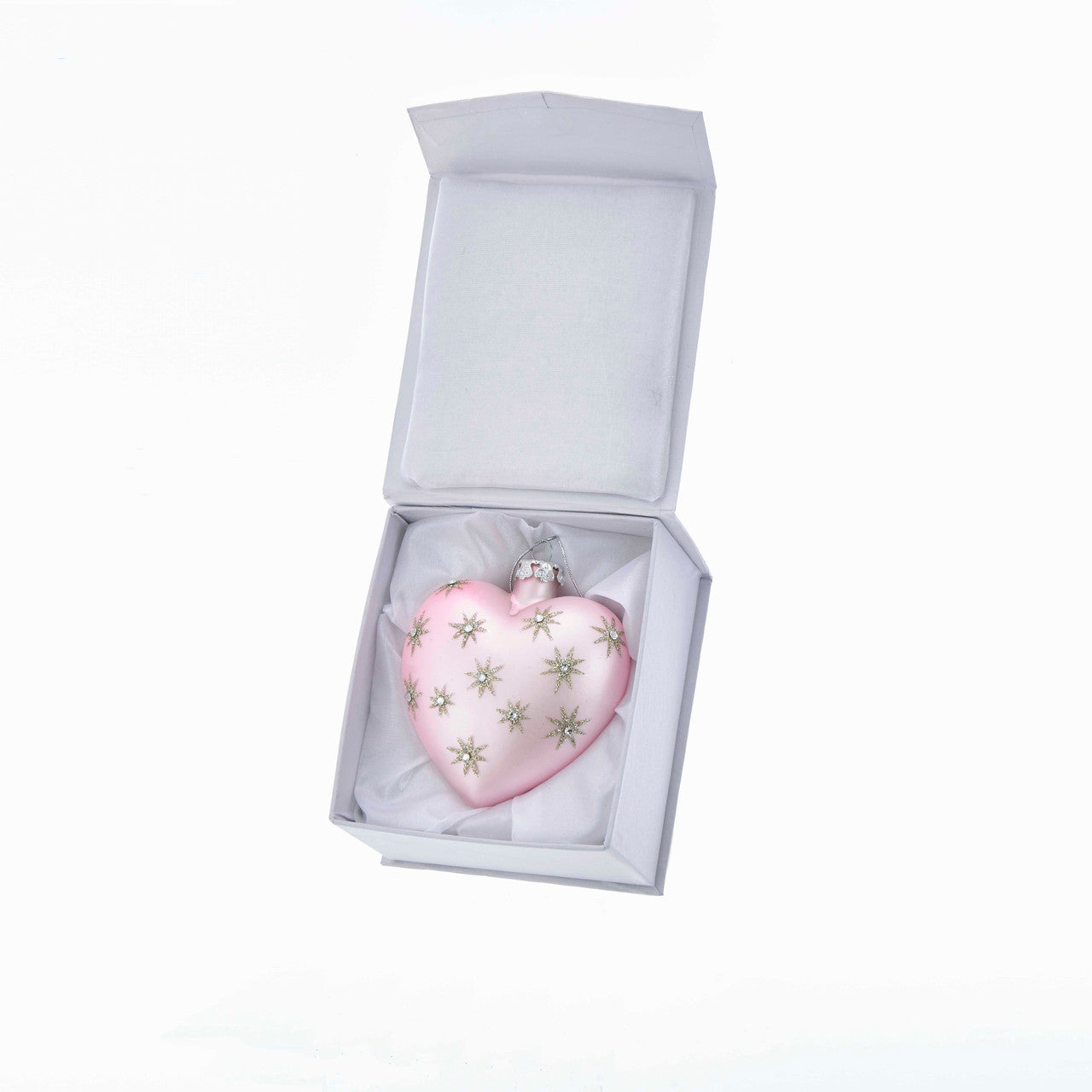 Noble Gems™ Glass Heart Ornaments With Swarovski® Elements, 6 Assorted Ornaments,12-Piece Set