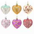 Noble Gems™ Glass Heart Ornaments With Swarovski® Elements, 6 Assorted Ornaments,12-Piece Set
