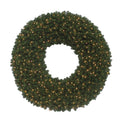 60" Pre-Lit Warm White Twinkle LED Commercial Wreath