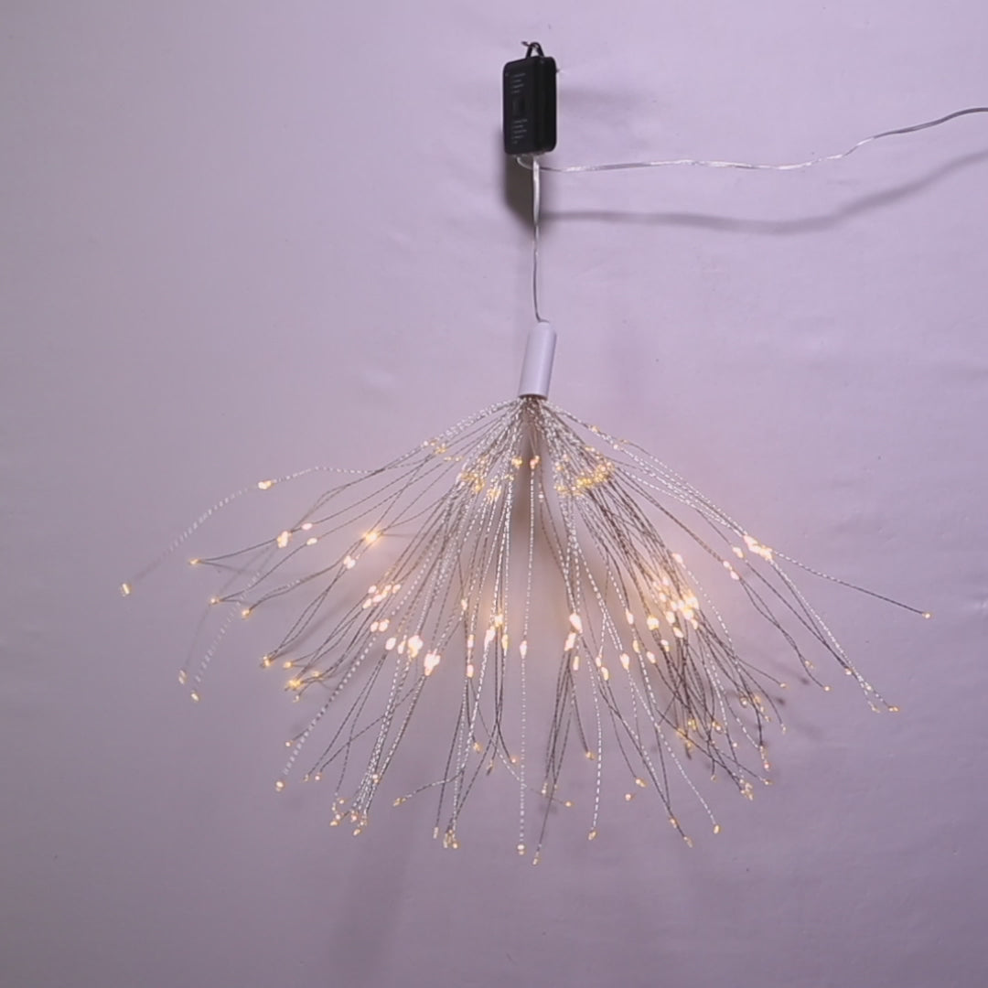 8' 240L Warm White LED Multifunction Starburst Light with Remote & Adapter