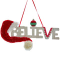 Believe With Santa Hat Sign Ornament