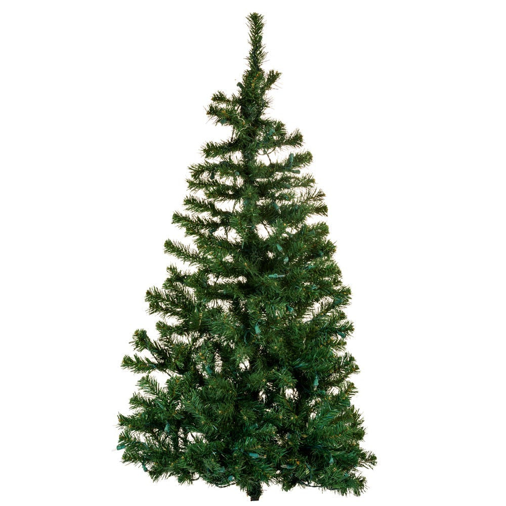 4' Pre-Lit Clear Incandescent Norway Pine Wall Tree