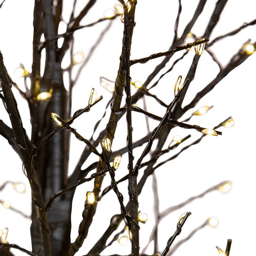 3' Pre-Lit Warm White Fairy Cluster LED Dark Brown Twig Tree