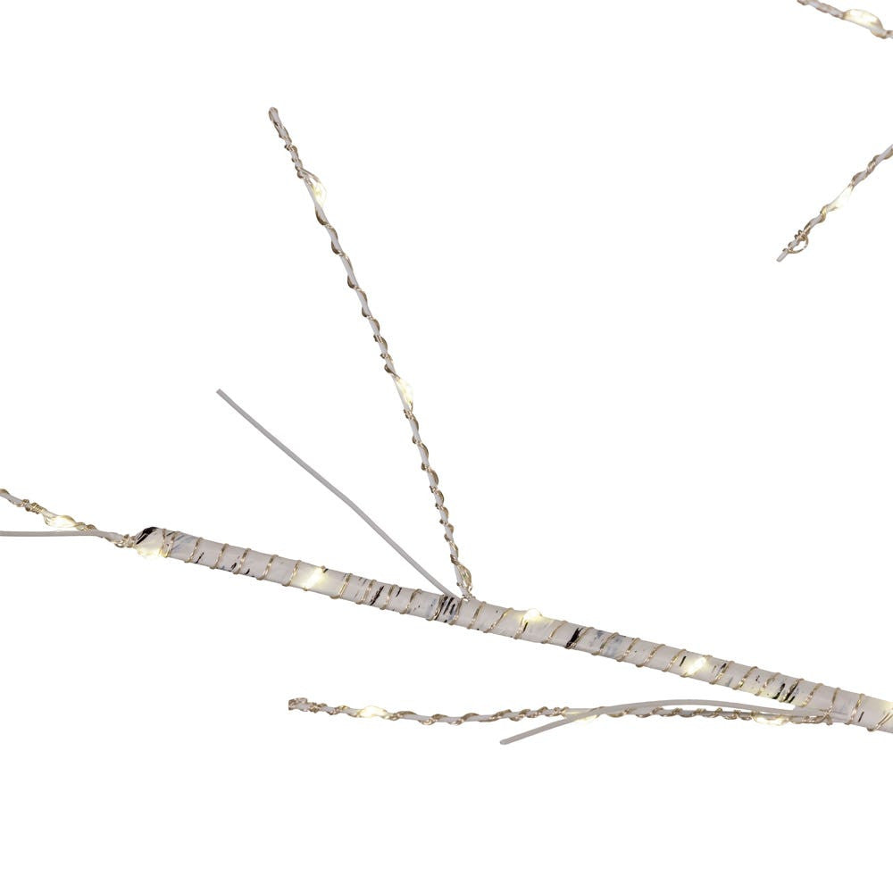 5' Pre-Lit Warm White Fairy Twinkle LED White Birch Twig Tree