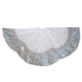 60" Silver Sequin Tree Skirt
