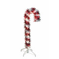 3' Pre-Lit LED Tinsel Candy Cane