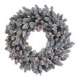 24" Pre-Lit Clear Incandescent Vail Pine Wreath